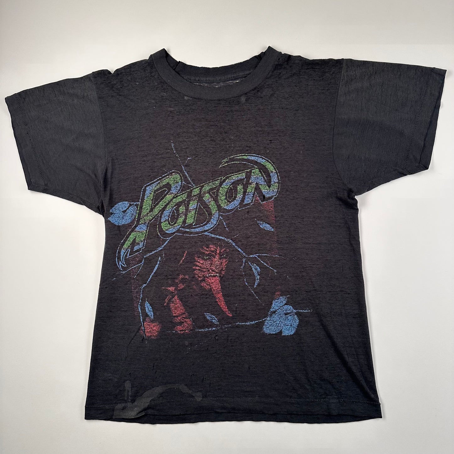 Vintage 80s Poison Shirt Medium