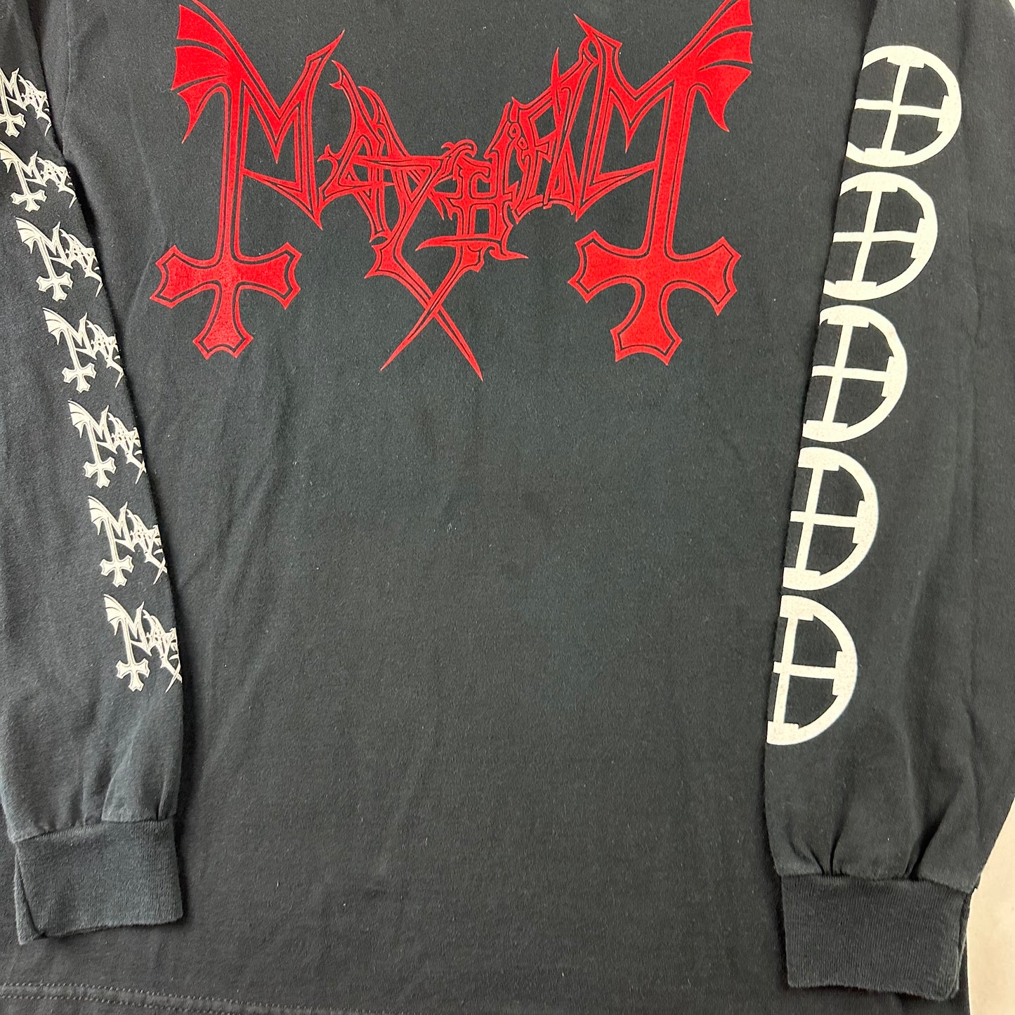 Vintage 90s Mayhem Long Sleeve Shirt Large Norwegian Black Metal