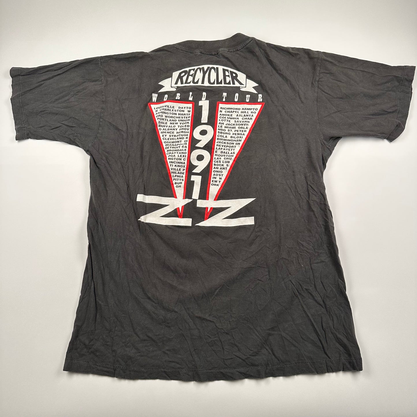 Vintage 1991 ZZ Top Shirt XL Club Z Recycler