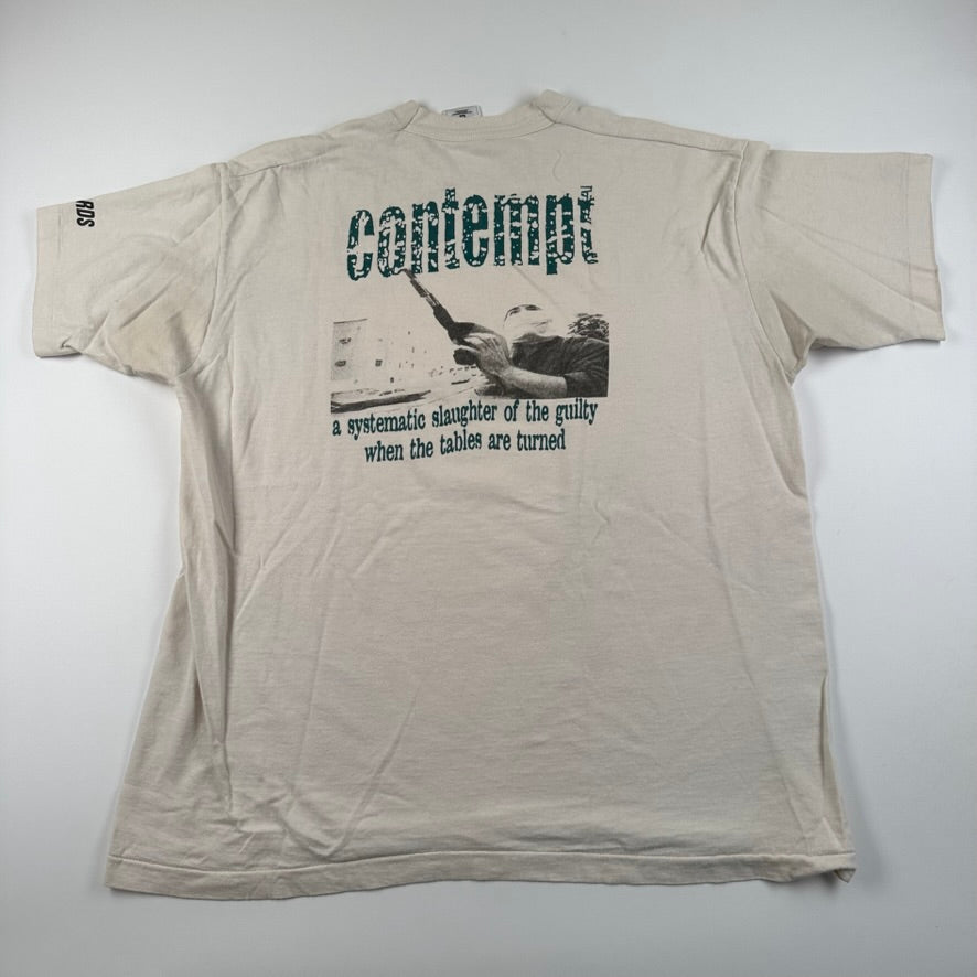 Vintage 90s Contempt Shirt XL Surface Records