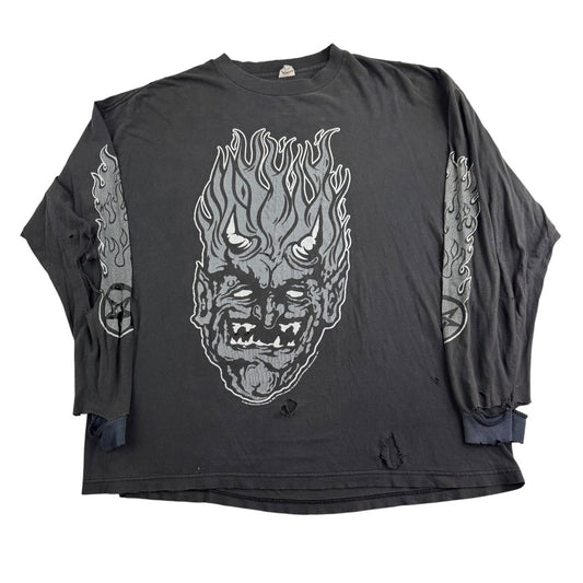 Vintage 1995 White Zombie Long Sleeve Shirt XL Say You Love Satan