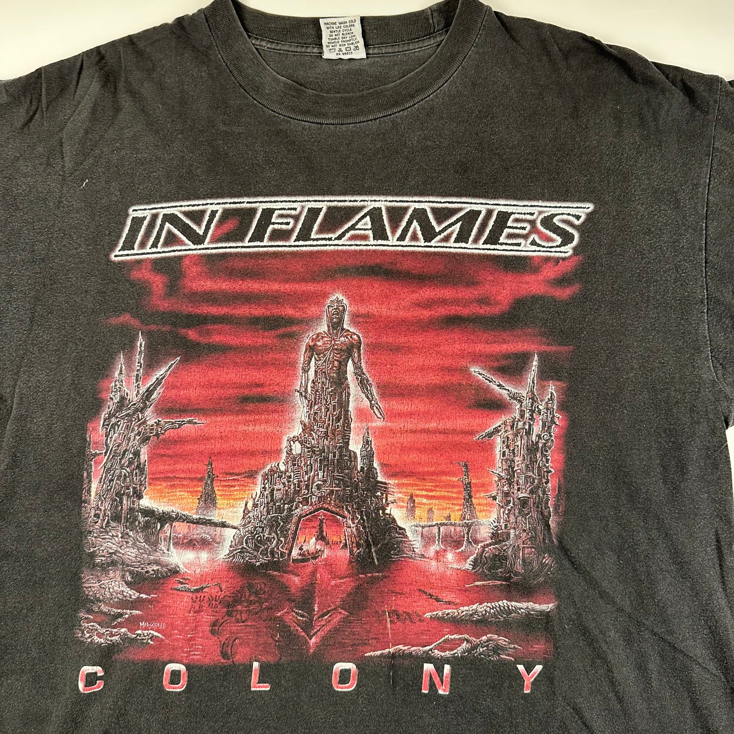 Vintage 1999 In Flames Shirt XL Colony