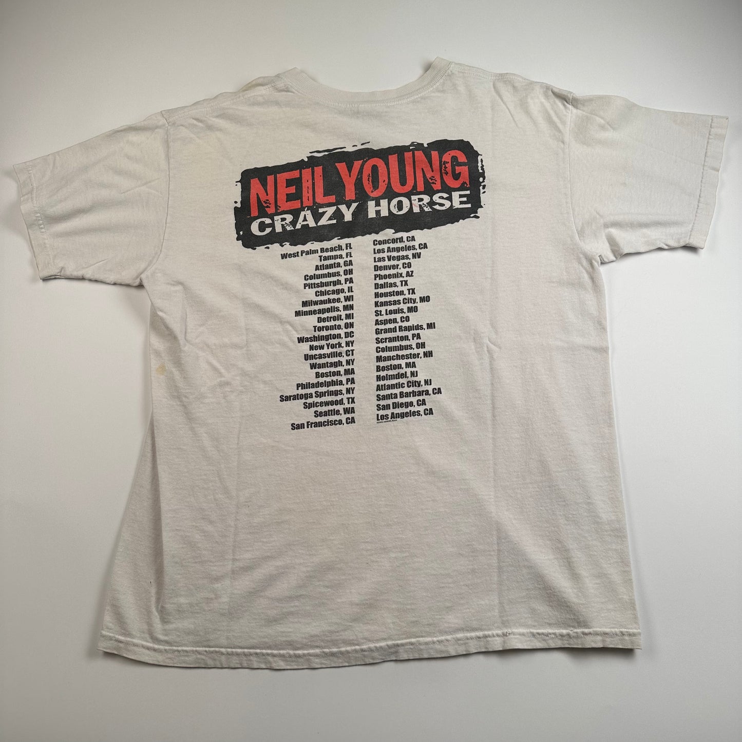 Vintage 2001 Neil Young Shirt Large Crazy Horse