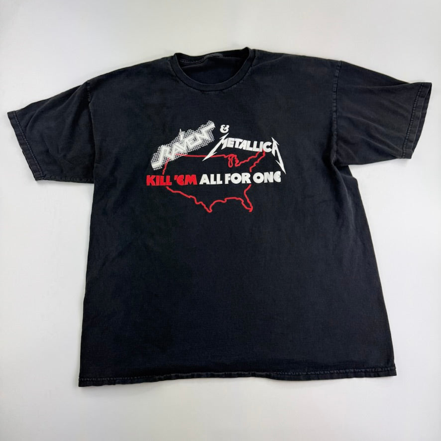 Vintage 2000s Metallica Shirt Large Raven Tour Kill Em All