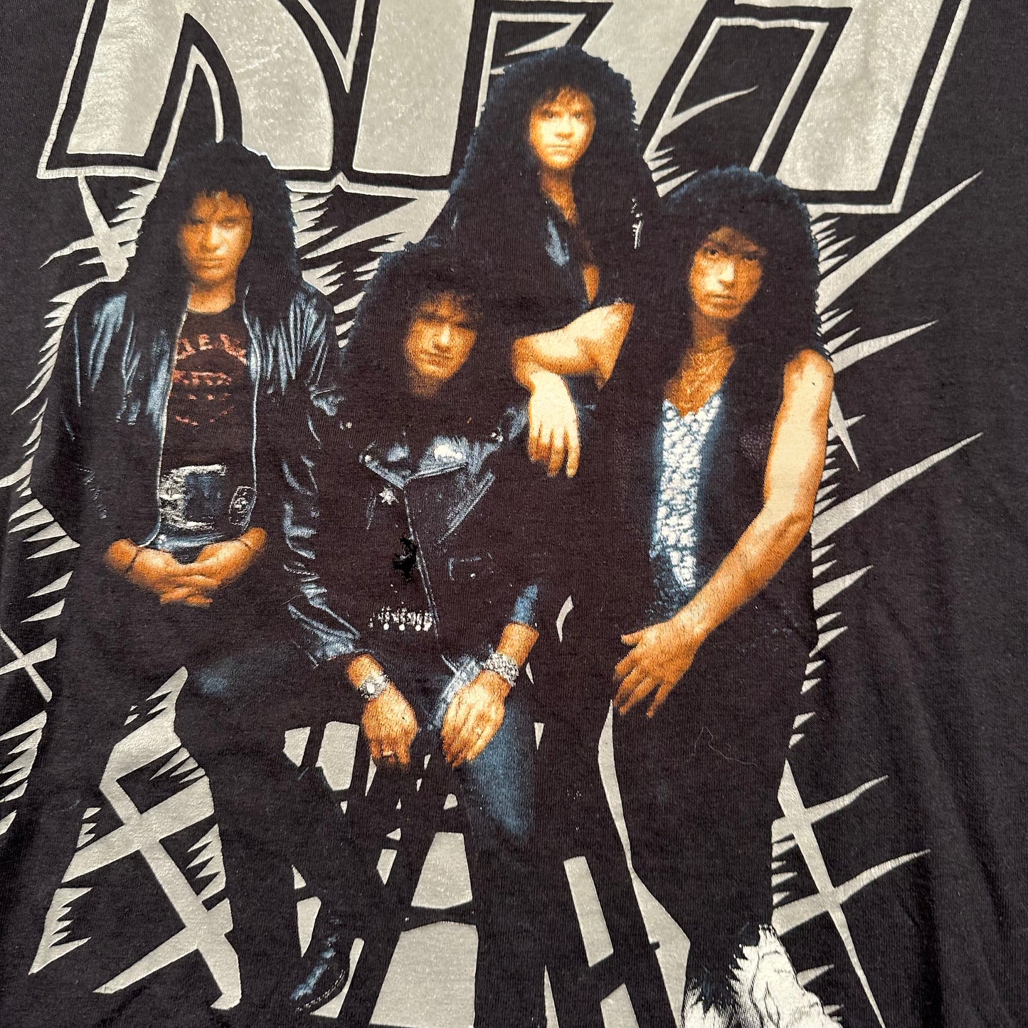 Vintage 1990 Kiss Shirt XL Hot In The Shade