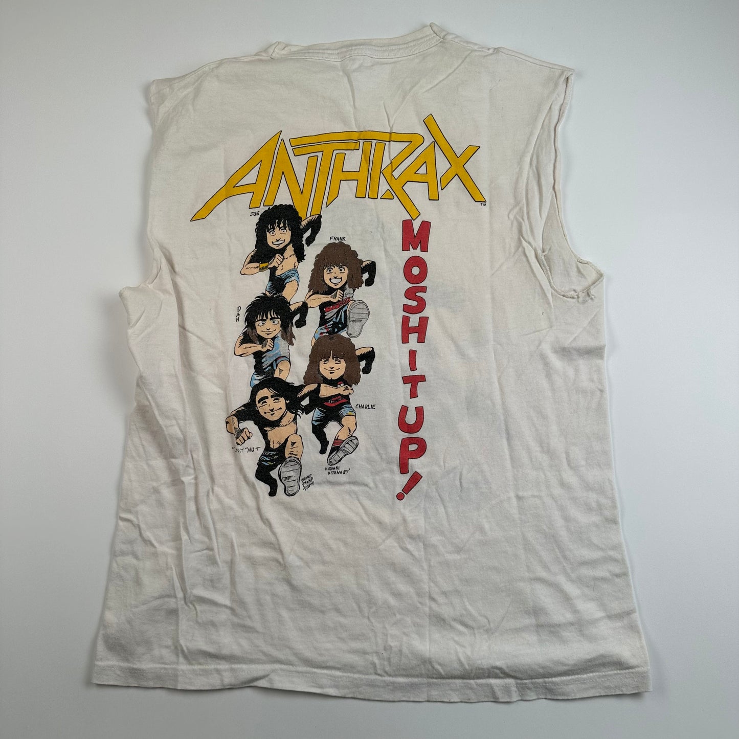 Vintage 1987 Anthrax Sleeveless Shirt Small Mosh It Up