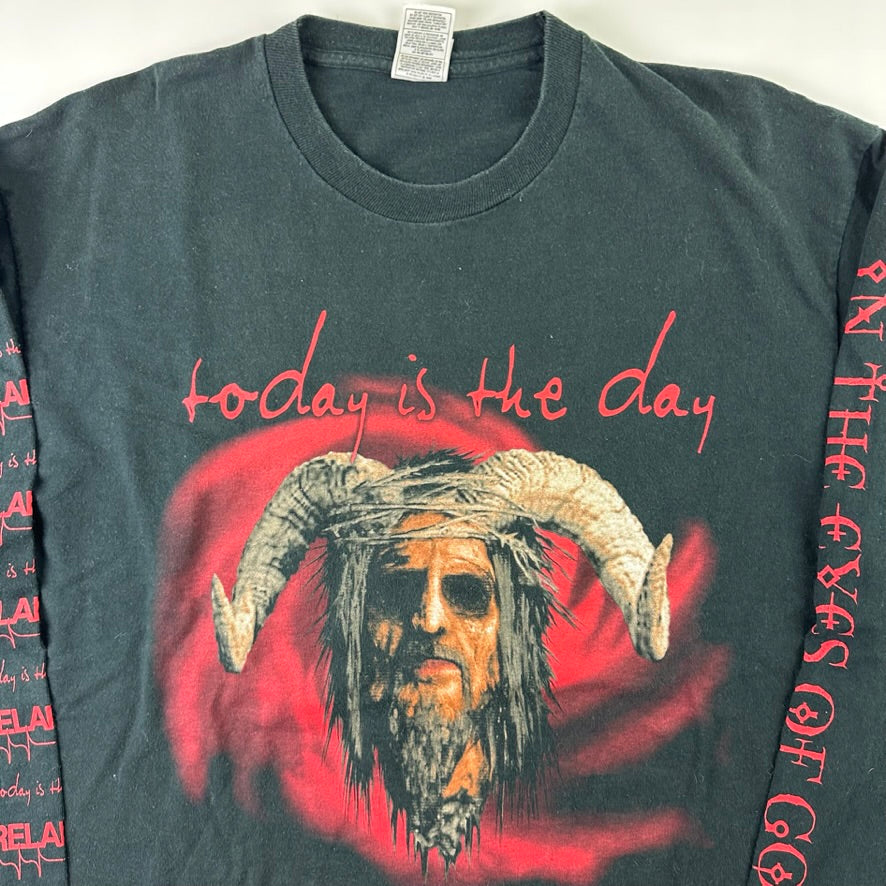 Vintage 90s Today Is The Day Long Sleeve Shirt XL In The Eyes Of God