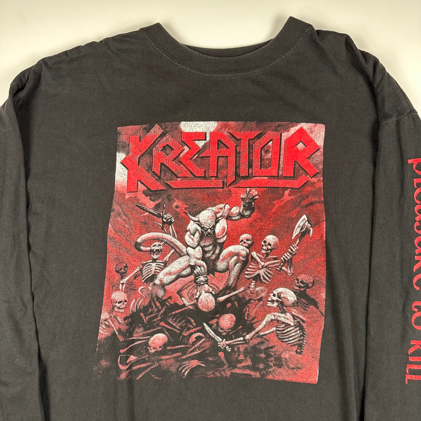 Vintage 90s Kreator Long Sleeve Shirt XL Pleasure To Kill