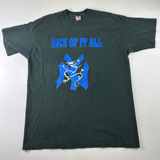 Vintage 90s Sick Of It All Shirt XL The Pain Strikes