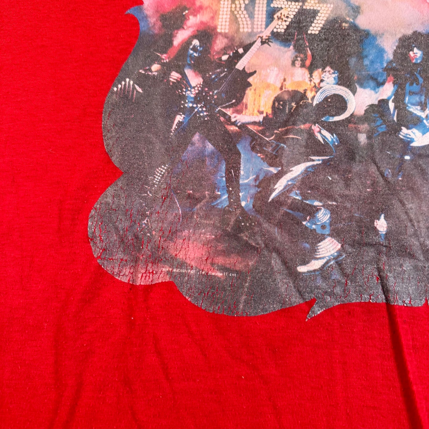 Vintage 70s Kiss Shirt Large