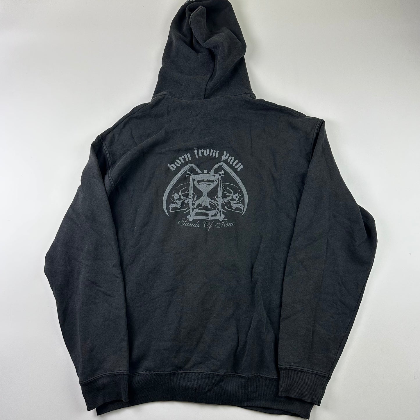 Born From Pain Zip Up Sweatshirt Large