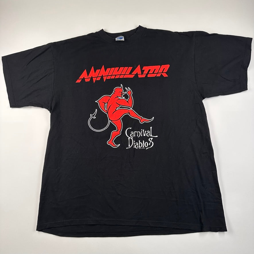 Vintage 2001 Annihilator Shirt XL Carnival Diablos