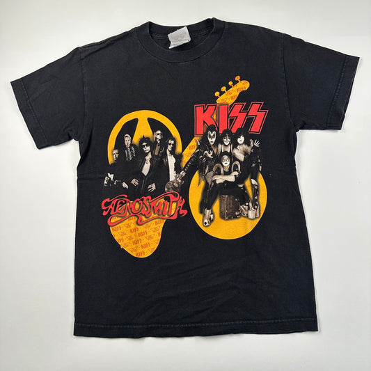 Vintage 2003 Kiss Aerosmith Shirt Small