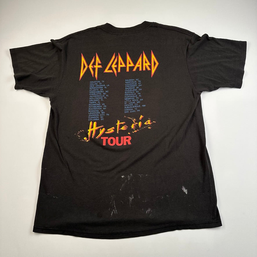 Vintage 1987 Def Leppard Shirt Large Hysteria