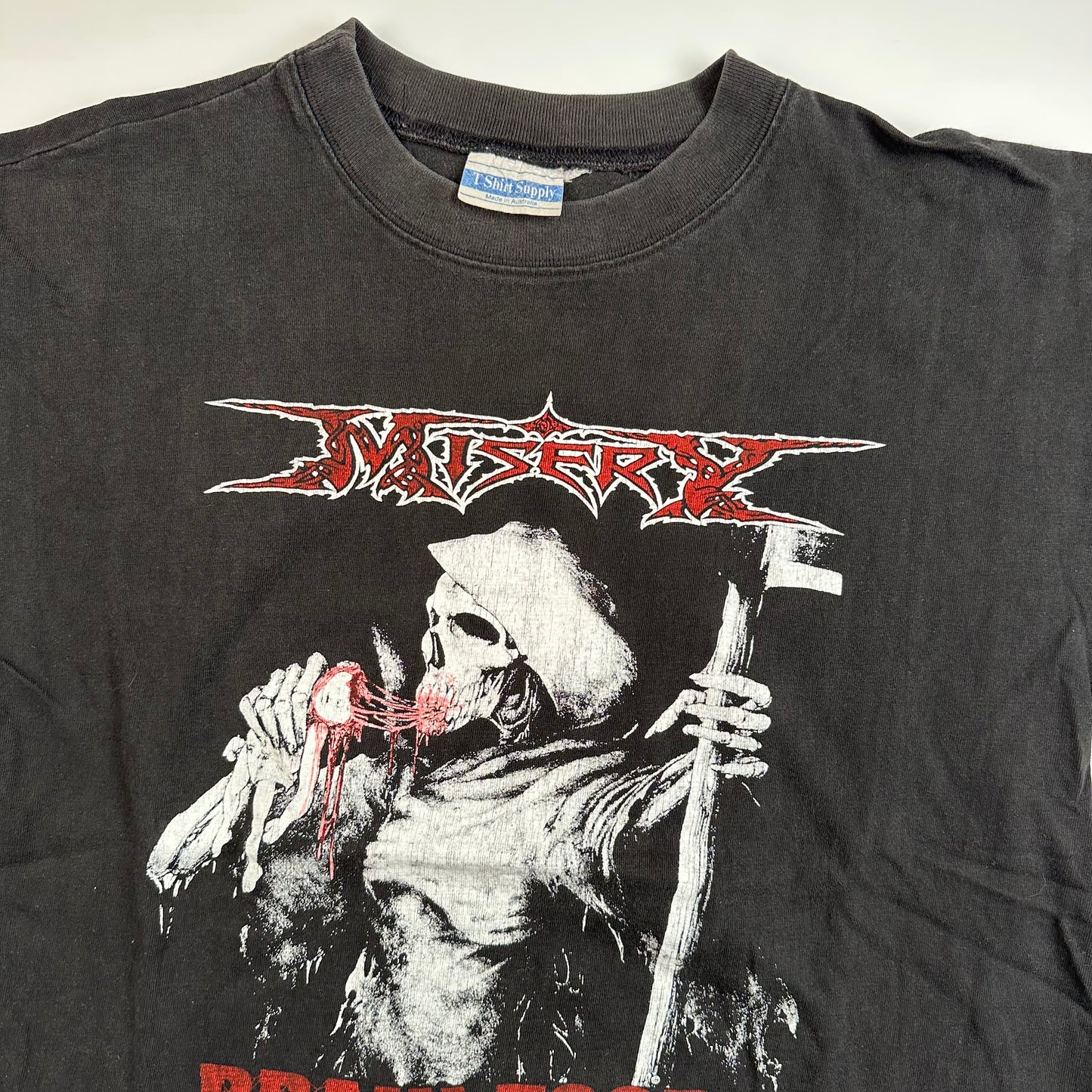 Vintage 90s Misery Shirt Large Brain Food