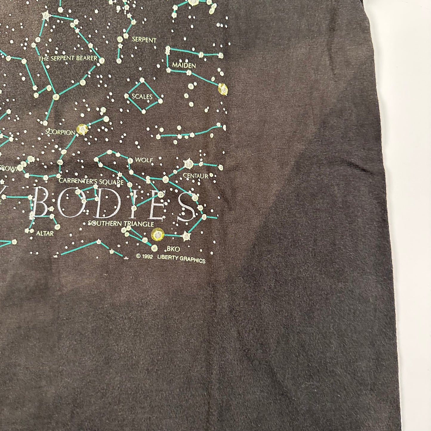 Vintage 90s Heavenly Bodies Shirt Small Stars Constellations