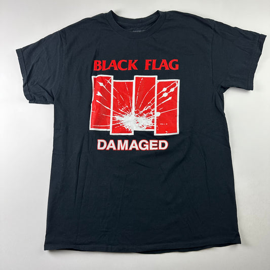 Black Flag Shirt Large Damaged