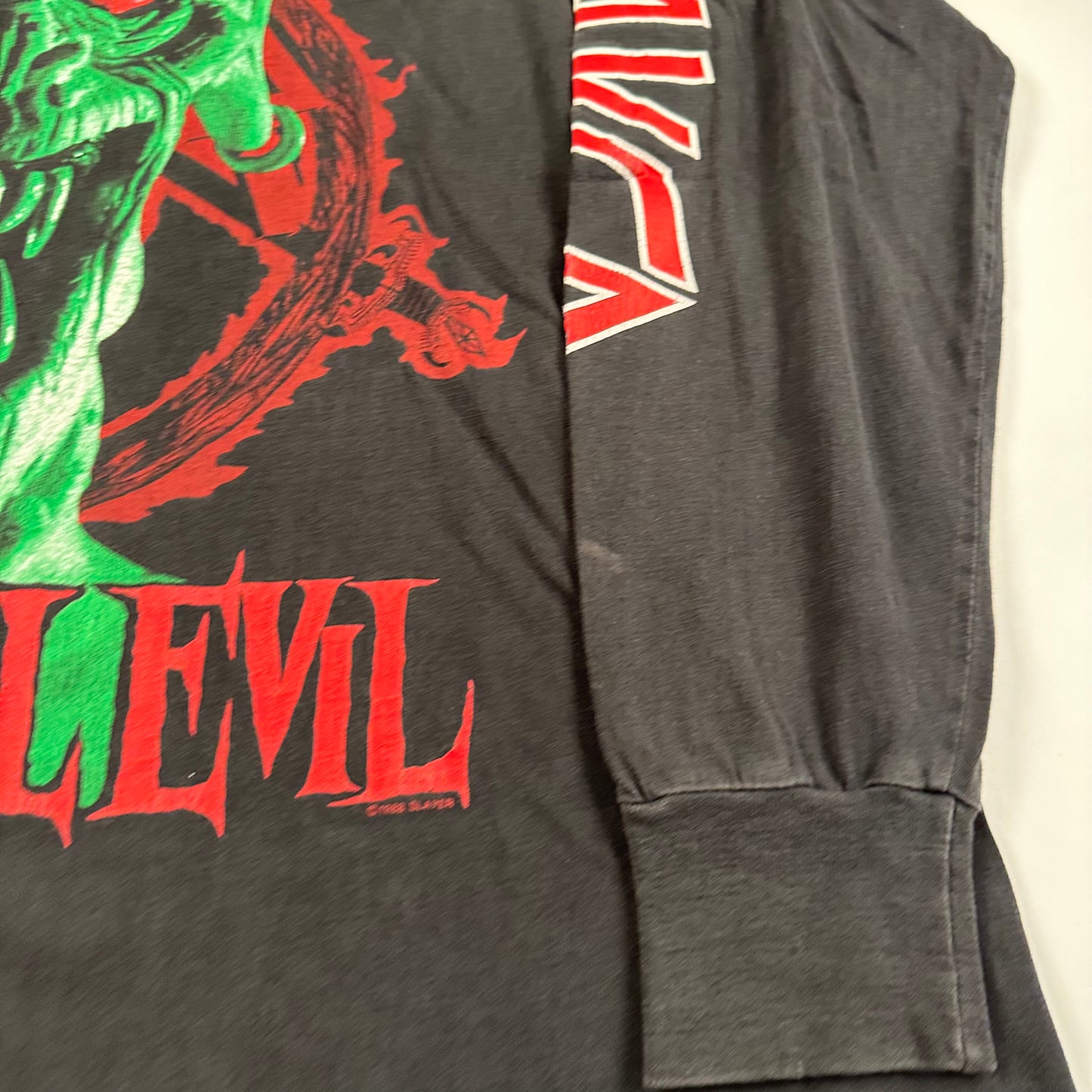 Vintage 1988 Slayer Long Sleeve Shirt Large Root Of All Evil