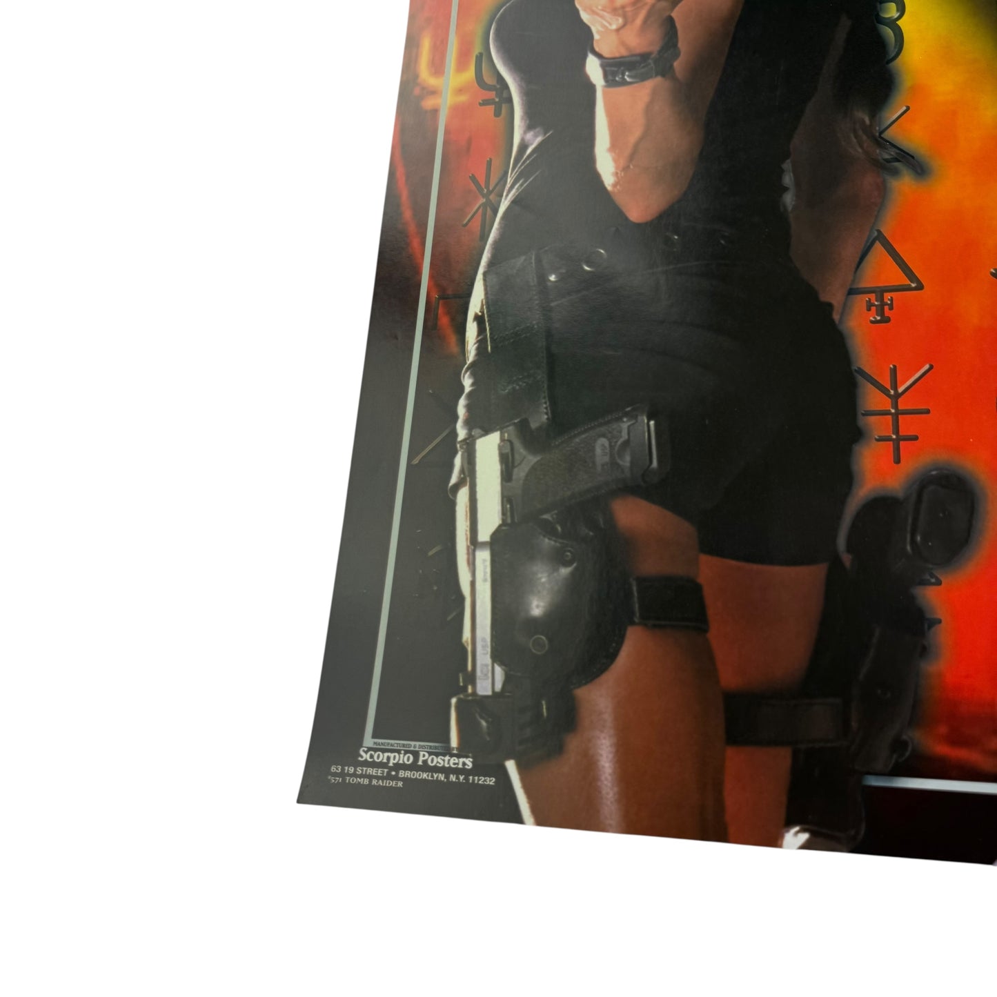 Vintage 90s Tomb Raider Poster Lara Croft