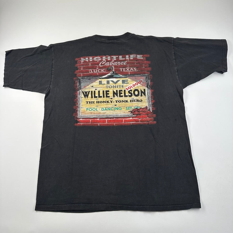 Vintage 90s Willie Nelson Shirt XL The Honky Tonk Hero