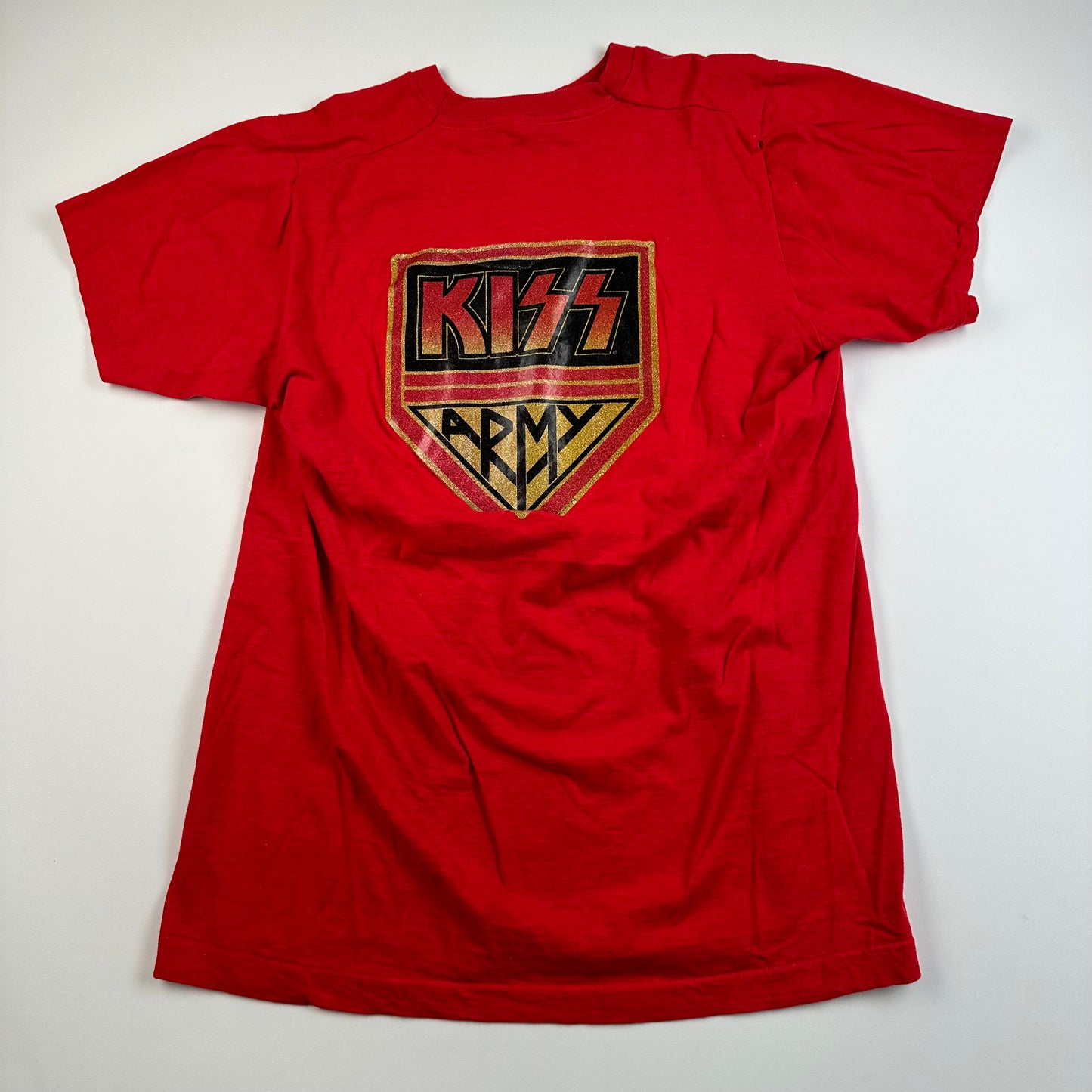 Vintage 70s Kiss Army Shirt Large