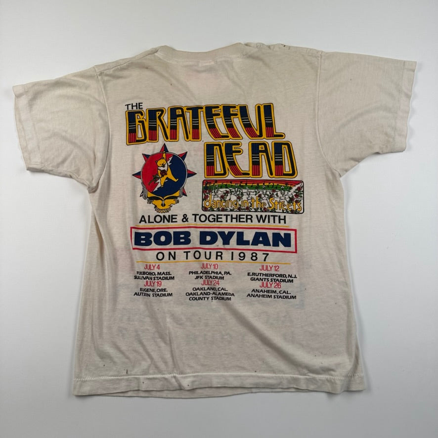 Vintage 1987 Grateful Dead Shirt Medium Bob Dylan