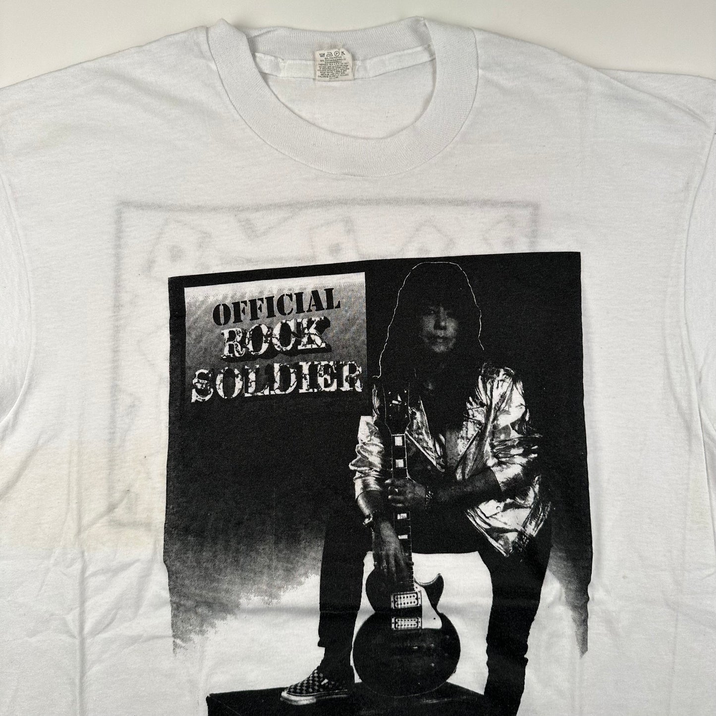 Vintage 80s Ace Frehley Shirt XL Official Rock Soldier