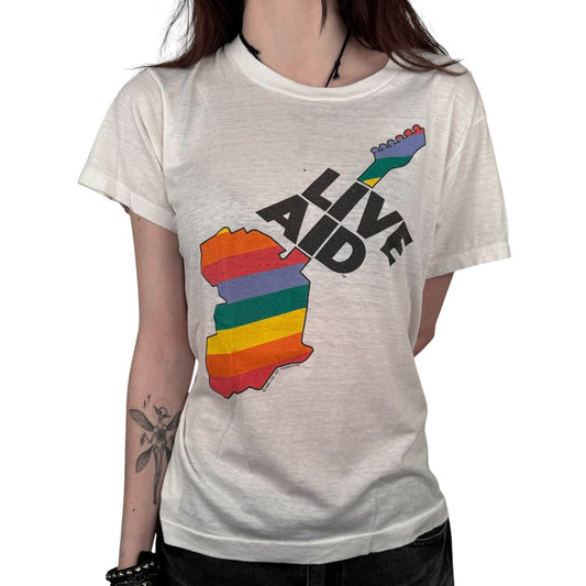 Vintage 1985 Live Aid Shirt Small