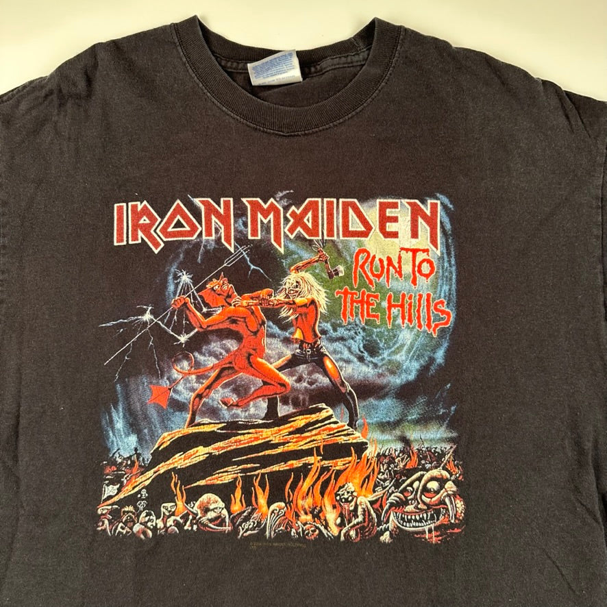 Vintage 2004 Iron Maiden Shirt Large Run To The Hills