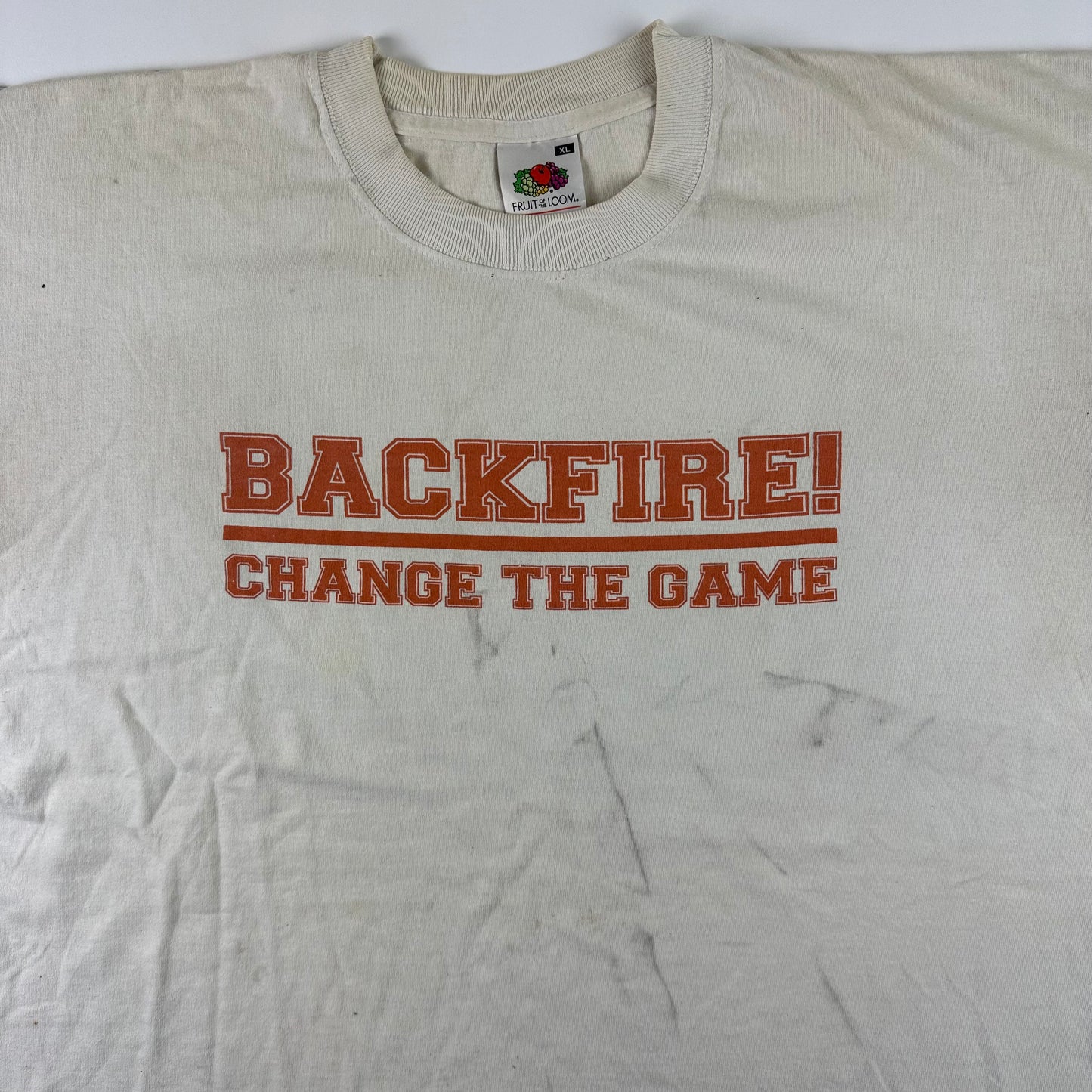 Vintage 2000s Backfire! Shirt XL Change The Game