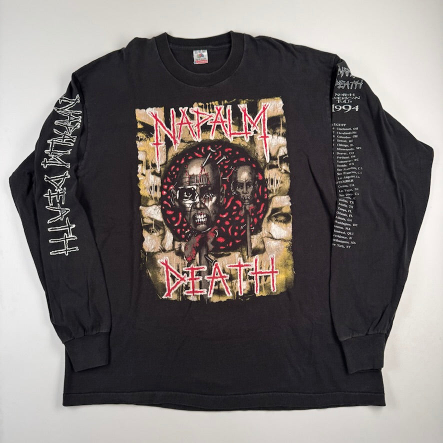 Vintage 1994 Napalm Death Long Sleeve Shirt XL