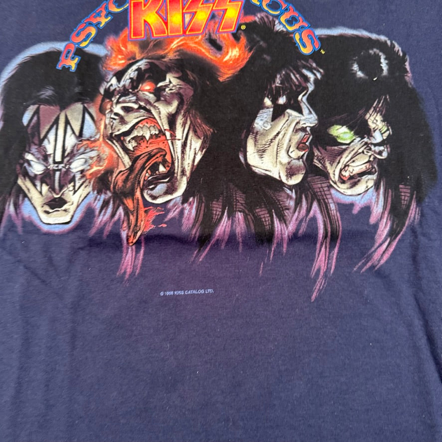 Vintage 1998 Kiss Shirt XL Psycho Circus