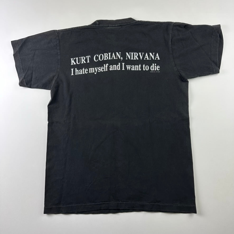 Vintage 2000s Kurt Cobain Shirt Medium I Hate Myself