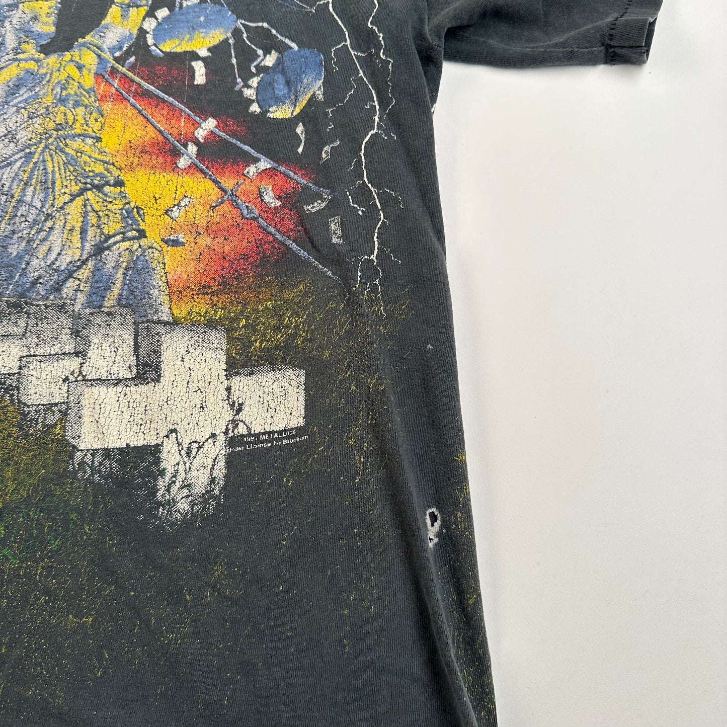 Vintage 1991 Metallica Shirt Large All Over Print