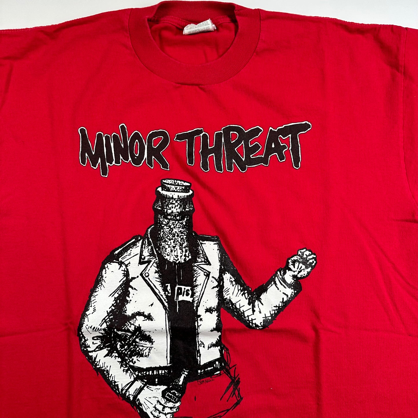 Vintage 90s Minor Threat Shirt Large Bottled Violence