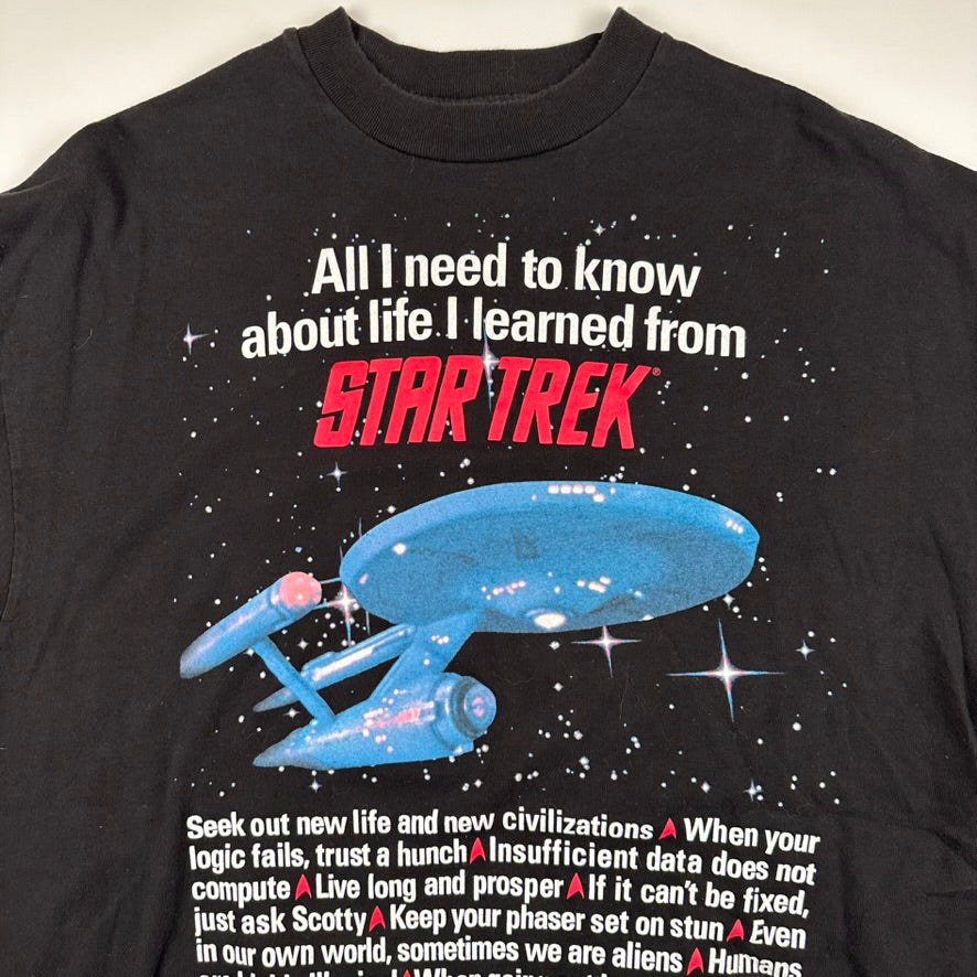 Vintage 1994 Star Trek Shirt XL All I Need To Know