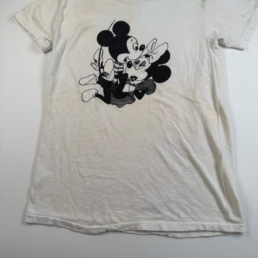 Vintage 80s Seditionaries Style Shirt Medium Mickey Minnie