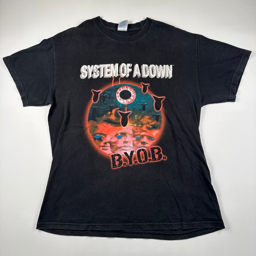 Vintage 2005 System Of A Down Shirt Large BYOB