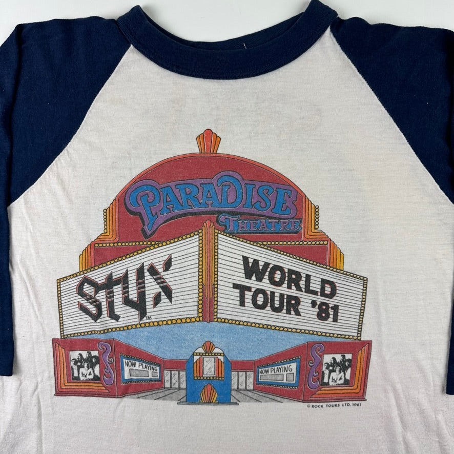 Vintage 1981 Styx Shirt XL Paradise Theatre