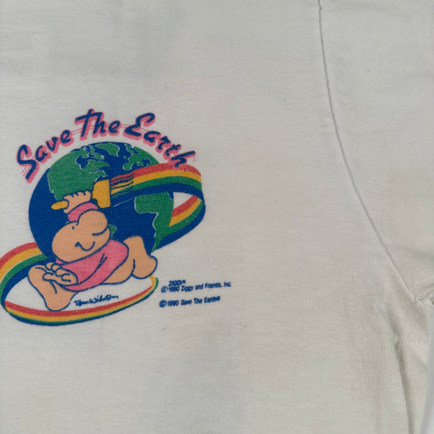 Vintage 1990 Save The Earth Shirt Large Love It Or Leave It