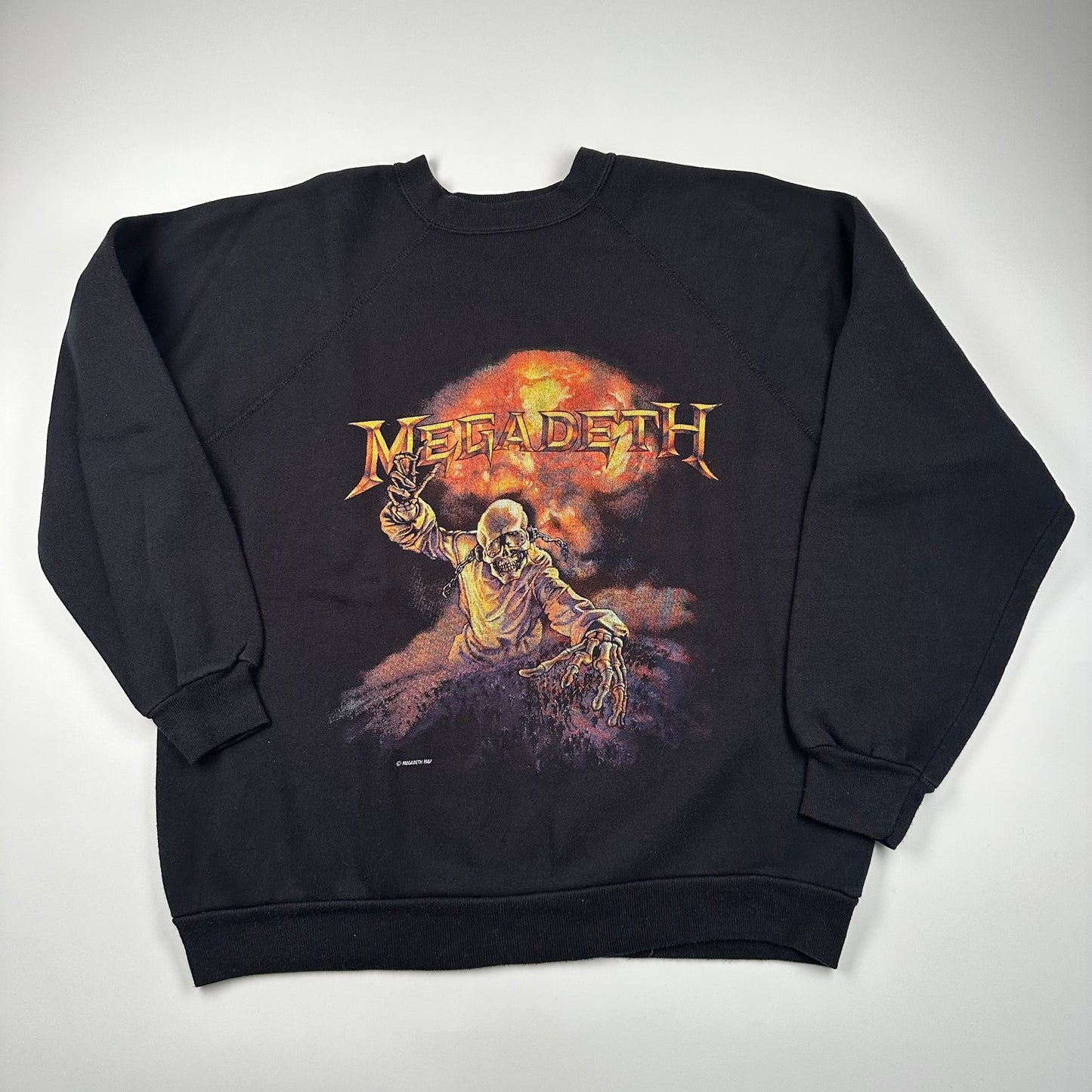 Vintage 1987 Megadeth Crewneck Sweatshirt XL