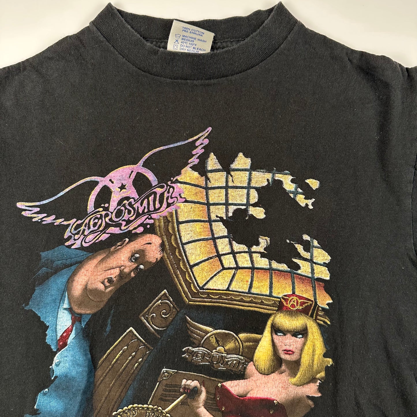 Vintage 1989 Aerosmith Shirt Medium Pump