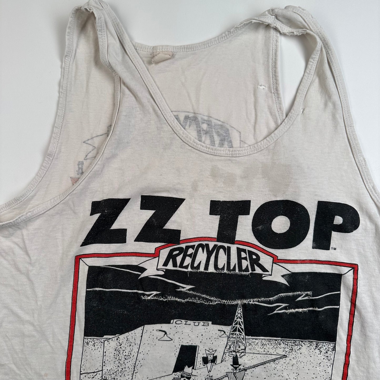 Vintage 1991 ZZ Top Tank Top Shirt Large Club Z