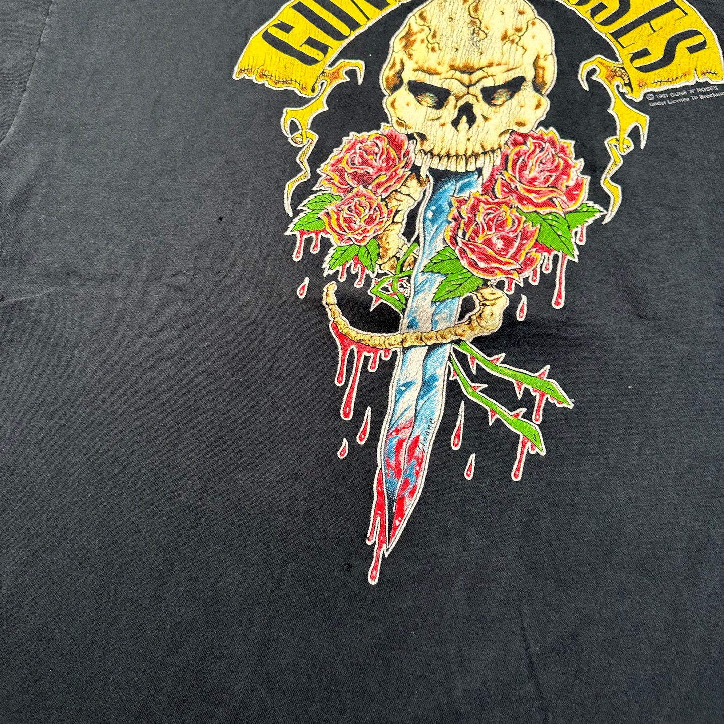 Vintage 1991 Guns N Roses Shirt XL Here Today Gone To Hell