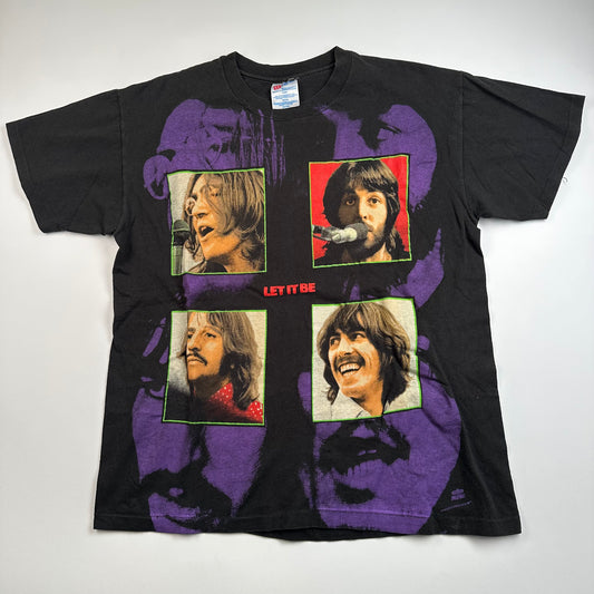 Vintage 1994 The Beatles Shirt Large All Over Print