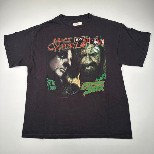 2010 Rob Zombie Alice Cooper Shirt XL