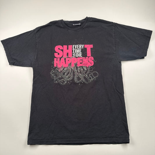 Vintage 2000s Every Time I Die Shirt Medium Sh*t Happens