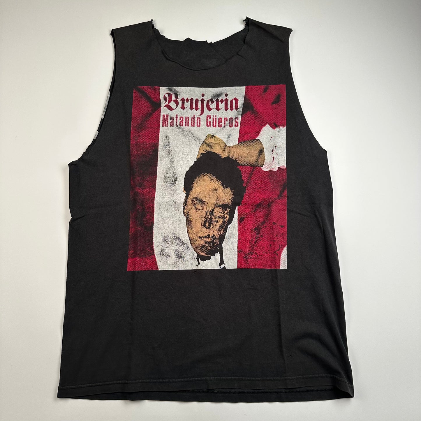 Vintage 90s Brujeria Sleeveless Shirt Large Matando Gueros