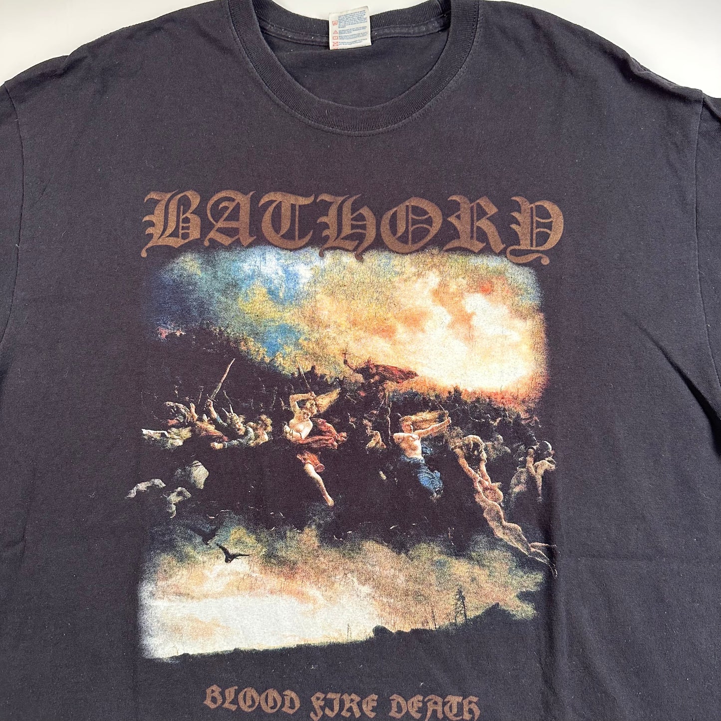 Bathory Shirt XL Blood Fire Death