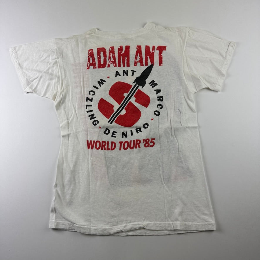 Vtg 1985 Adam Ant Vive Le good Rock Concert T-Shirt 80s M/L Punk